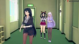 akeno has a surprise for you in hs dxd ntr madness 7 full movie!