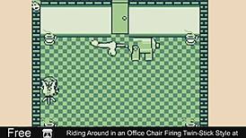 Riding Office Chair While Firing Twin-Stick in Erotic Game
