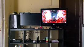 Morena Strips Condom Off Friend for Harder Fuck and Cum Inside