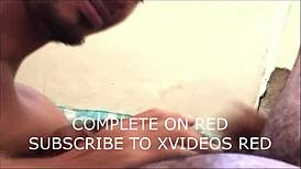 Brazilian couple sucks big cock