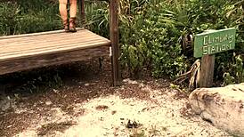 Pussy Play In Park With Kelley Cabbana