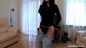 katiefey masturbating with big natural tits and teasing striptease