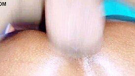 Natural tits bouncing during a hot group sex session