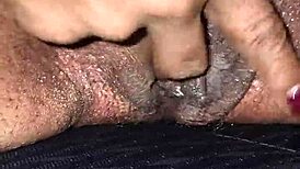 BBW granny masturbates fat pussy in parking lot shop