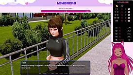 Vtuber lewdneko continues playing harem hotel in part 14