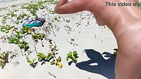 teasing a stranger leads to unexpected anal creampie in public