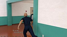 Helping the hot redhead president in Being a DIK? Let's see what happens next.