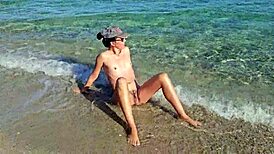 ever think a natural girl enjoys nudism at a public beach?