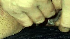 BBW granny masturbates fat pussy in parking lot shop