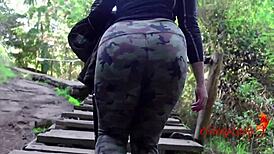 our trip vlog in south argentina turned into rough outdoor sex with the guide!