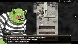 karryn's prison gameplay in prisoner mode