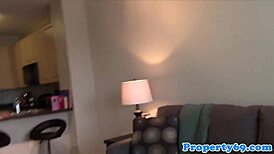 Realtor Engages in Titfucking with Client During Open House Viewing, Including POV Blowjob and Deepthroat