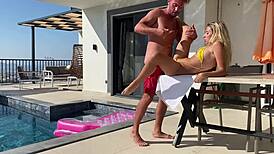 Backstage Amateur Couple’s Funny Outdoor Sex Session!