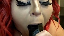 Lexi Red dominates deepthroat with sloppy blowjob 😈