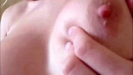 Charmy Busty Blonde Camgirl Fingers Her Shaved Pussy!