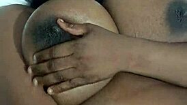 Big Tits Ebony Masturbates