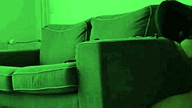 Hey, mistress dominates husband with chastity and stockings in homemade cuckold reality