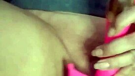 Massive squirt covers the camera with remote vibrator and dildo.