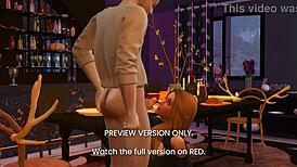 Intense Dinner Date Turns Naughty In 3D Hentai Preview