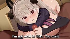 Horny Anime Girl Gets Pussy Creampied In Submissive Missionary And Bent Over Positions