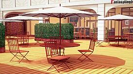 Belfast says, Come for lunch and fuck me in Azur Lane POV