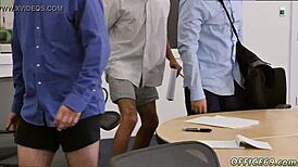 STRAIGHT MALE EXECUTIVE DISCOVERS GAY SEX ON PANTSLESS FRIDAY