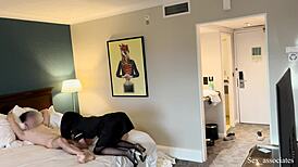 So, I flashed my dick in public to a hotel maid, and she helped me cum