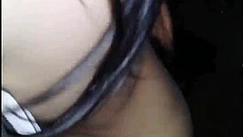 Young Venezuelan teen feels intense pleasure during her first blowjob and fucking session with Colombian amateurs