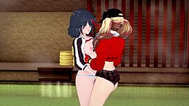 i'm ann takamaki and ryuko matoi is makin' me cum so hard in this lesbian hentai