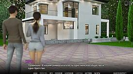 Pretty Hentai Babe with Big Tits Gets Wet in Shower Scene