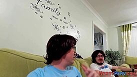 first time newbie sucks leeds dork in british amateur blowjob scene