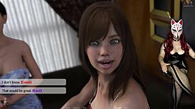 Golden boy 18 in hentai cosplay with big tits and old not-son getting sexy! 😍