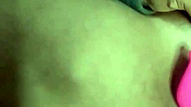 Massive squirt covers the camera with remote vibrator and dildo.