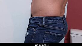 luka and marco in gay gloryhole interracial blowjob scene