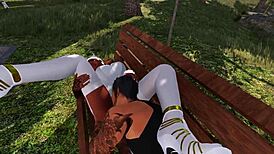 Big tits blonde goes wild in public in this HD porn video