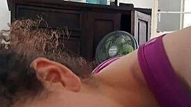 她学着吸屌超带劲