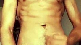 this hot soloboy shows off his big cock and cumshot