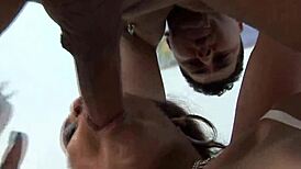 Ebony head nurse, you taking that big white cock so good?