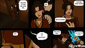 In this Avatar scene, Azula joins a hardcore threesome with double penetration and dirty talk