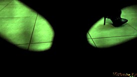 Hey, mistress dominates husband with chastity and stockings in homemade cuckold reality