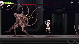 Hentai game ends with big cock pounding action.