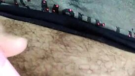 Brunette Masturbates Hairy Pussy While Boyfriend Away