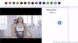 Fit babe Stacy Cruz bends over for doggystyle cumshot