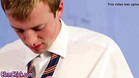 Watch These Classy Babes Stroke That Dork So Hard!