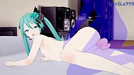 Hatsune Miku Experiences Intense Sex In Project Sekai Vocaloid Hentai.