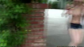 POV SEX with BRUNETTE ALICE WHITE in CARWASH HARDCORE