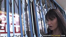 busty cougar eva karera sucks big black cock