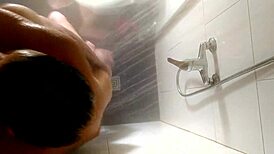 recorded from the ceiling in the shower