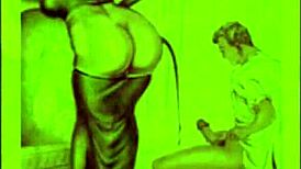 vintage erotic illustration sparks old-school charm in anime style