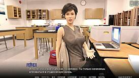 Horny Teacher Gameplay in University of Problems Part 2.